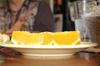 plate of slice orange