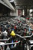 bikes parked in amsterdam